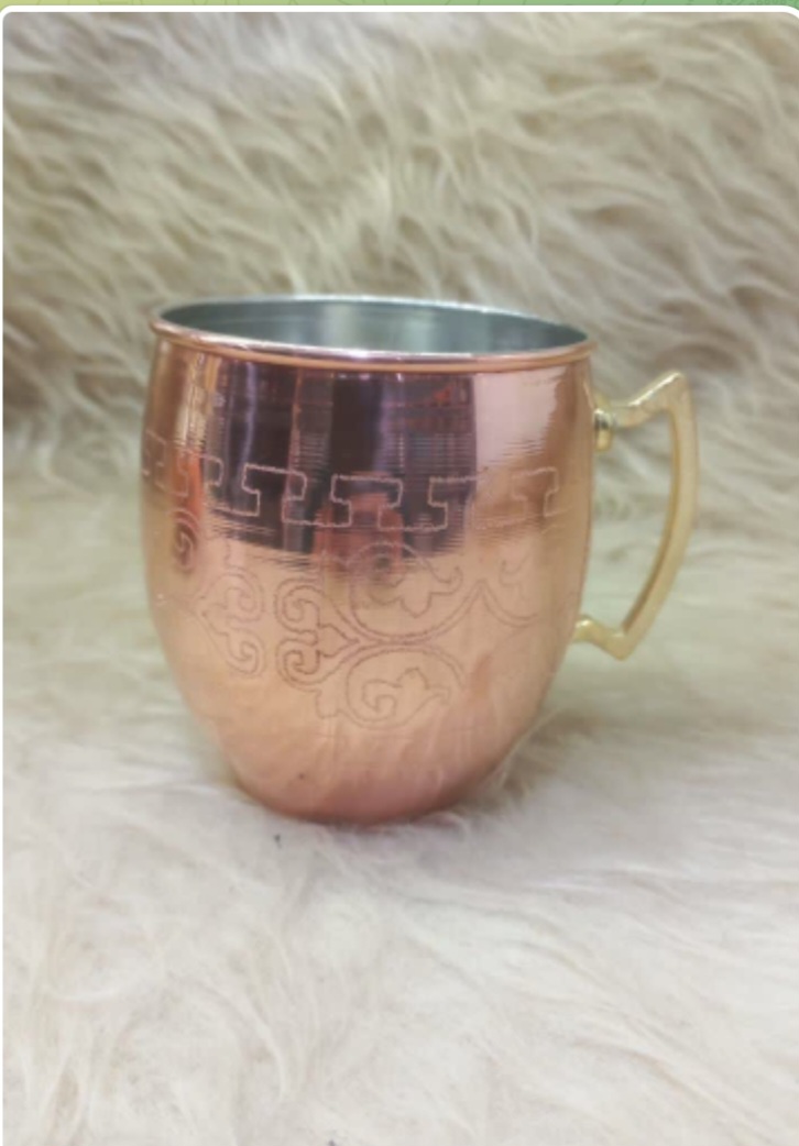 ليوان تپل دسته برنجي طرح دار مسي